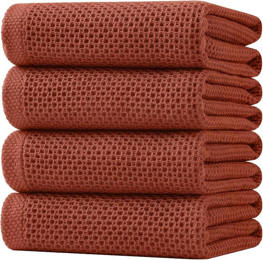 Homaxy 100% Cotton Waffle Weave Kitchen Dish Towels, Ultra Soft Absorbent Quick by Homaxy