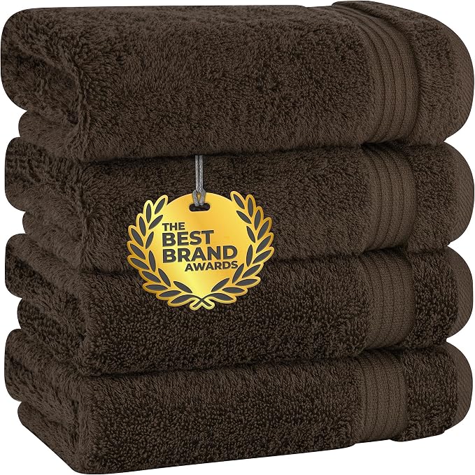 Cotton Paradise Hand Towels for Bathroom, 100% Cotton Turkish 4 Piece Hand by UNITEDHOMETEXTILE