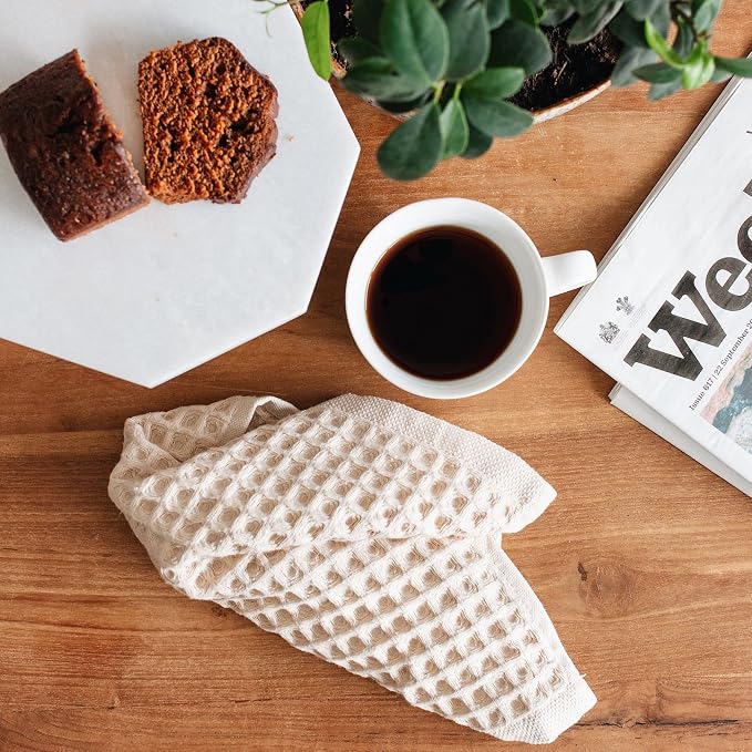 sea me at home Waffle Washcloths Set, 100% Turkish Cotton - Image 6