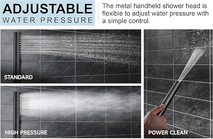 Lava Odoro Modern 2-Setting Round Rain Shower System - Image 5
