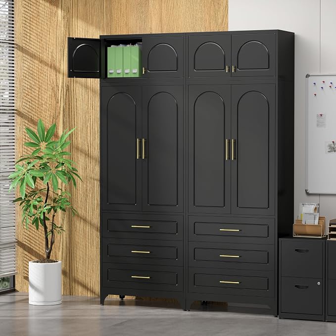 Kitchen Pantry Cabinet，90" Storage Cabinets - Image 6