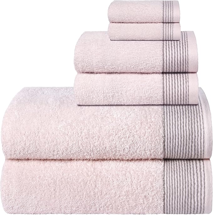 Belizzi Home 100% Cotton Ultra Soft 6 Pack Towel Set, Contains 2 Bath Towels by Unknown