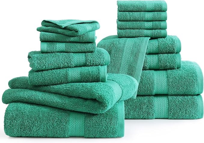 LANE LINEN 100% Cotton 16 Piece Bath Towel Set - Image 2