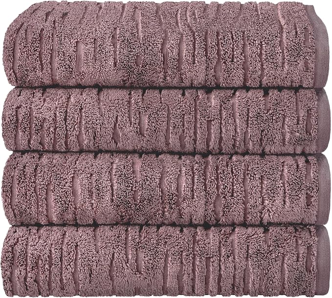 SKL Home CloudSoft Cotton Luxury 4 Pc Bath Towel Set by SKLHomebySaturdayKnightLtd