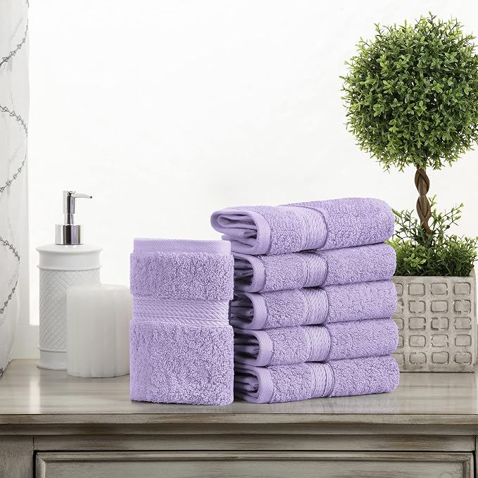 BLUENILEMILLS BNM Egyptian Cotton 6-Piece Towel Set, Includes 6 Face Towels by Blue+Nile+Mills