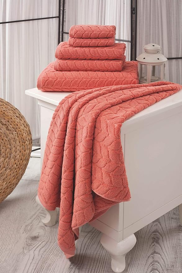 BAGNO MILANO Turkish Bath Towels, Soft Plush Jacquard Luxury Bath Towels - Image 4