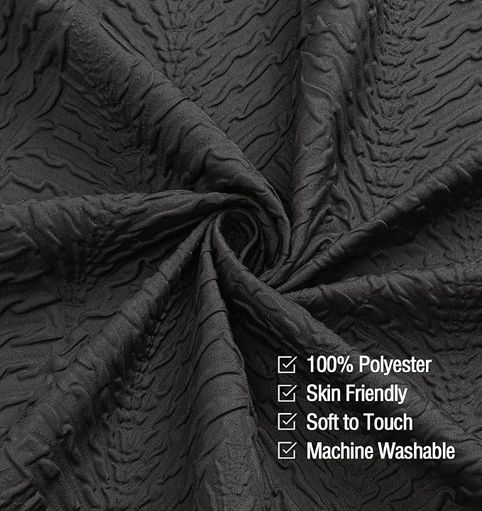 Gibelle Ombre Black Shower Curtain - Image 4