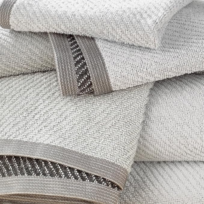 Wellbe 6-Piece Washcloth Set, Quick Dry, 13” x 13” - Image 6