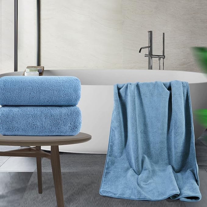 POLYTE Quick Dry Lint Free Microfiber Bath Sheet, 35 x 70 in - Image 5