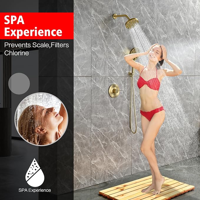 SUMERAIN Brushed Gold Shower System - Image 2