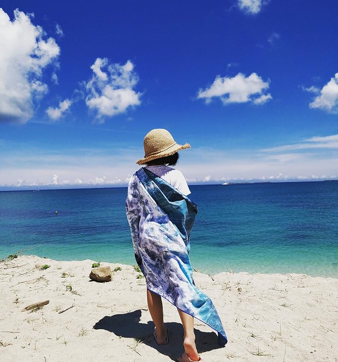 4Monster Microfiber Beach Towel Quick Dry, Super Absorbent Lightweight Travel - Image 5