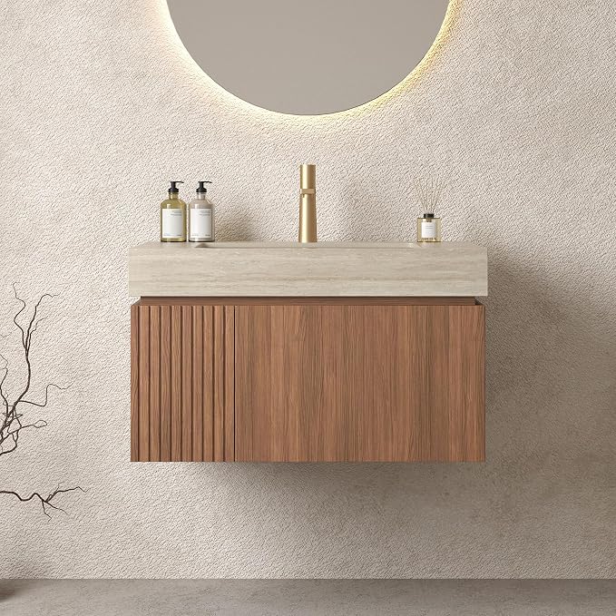 Ambrovina 30" Floating Bathroom Vanity by Unknown