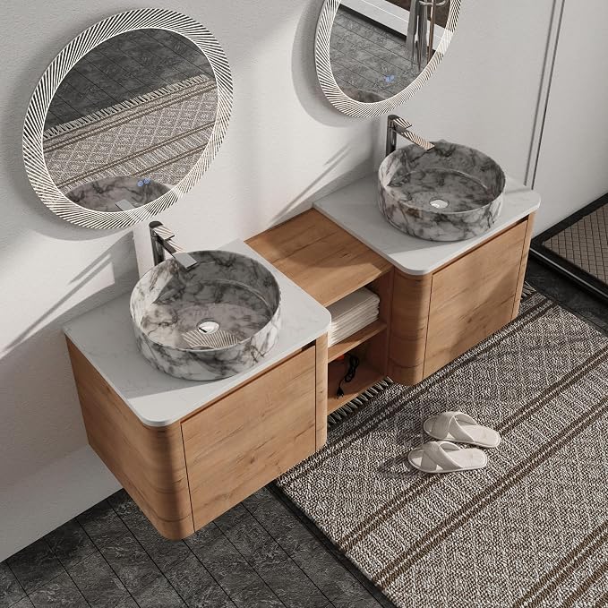Malwee 60" Floating Bathroom Vanity by Malwee-SweetStar