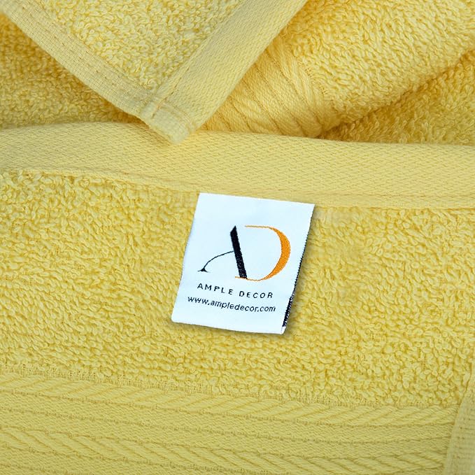 Ample Decor Hand Towel 18 X 28 Inch Pack of 8 600 GSM 100% Cotton, Oeko Tex - Image 3