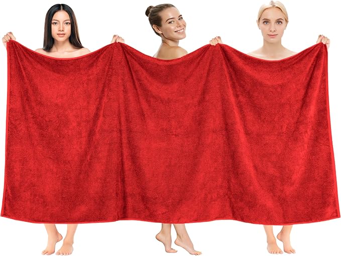 Cotton Paradise 100% Cotton 40x80 Oversized Bath Sheet, Extra Large Turkish by UNITEDHOMETEXTILE