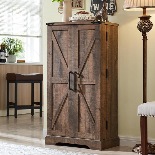 ACCOHOHO 47" Kitchen Pantry, Farmhouse Storage Cabinet by ACCOHOHO
