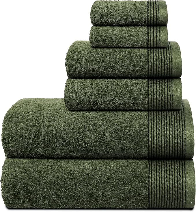 Belizzi Home 100% Cotton Ultra Soft 6 Pack Towel Set, Contains 2 Bath Towels by Unknown