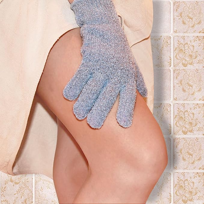 Evridwear Exfoliating Glove for Shower Men and Women, Dual Texture Bath Body - Image 4