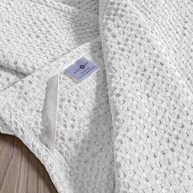 Native Fab 4-Pack Premium Waffle Kitchen Towels - Image 3