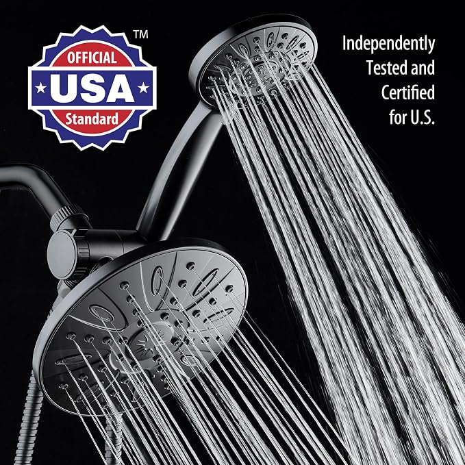 AquaDance 7" Premium High Pressure 3-Way Rainfall Combo Combines The Best of - Image 3