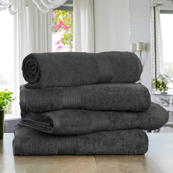 Ample Decor 100% Cotton Bath Towels - Image 2