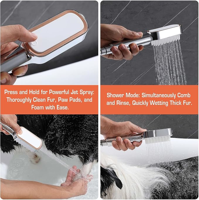 Pet Bathing Comb Sprayer Set - Image 3