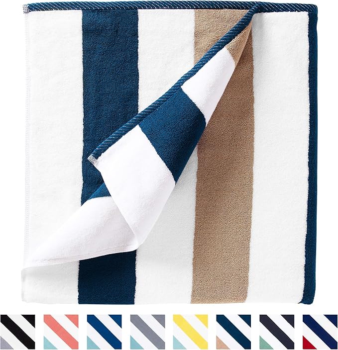 Laguna Beach Textile Co. Striped Cabana Beach Towel - Image 2