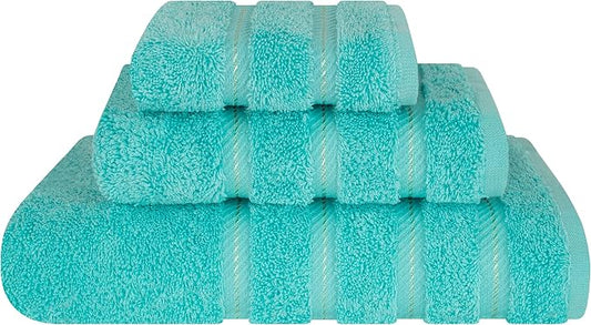 American Soft Linen Premium 3 Piece Towel Set, 1 Bath Towel 1 Hand Towel 1 by AmericanSoftLinen