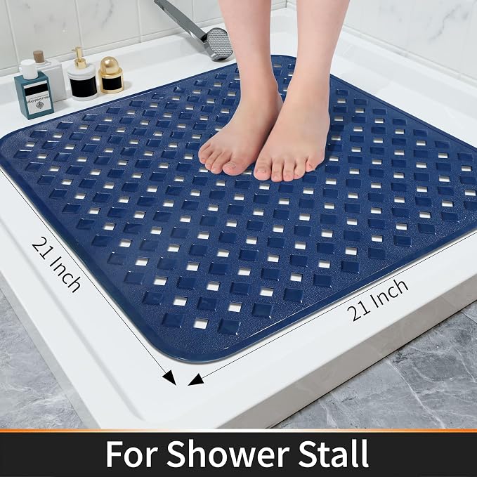 Yimobra Square Shower Mat Non Slip, Super Strong Suction Cups, Machine Washable - Image 4