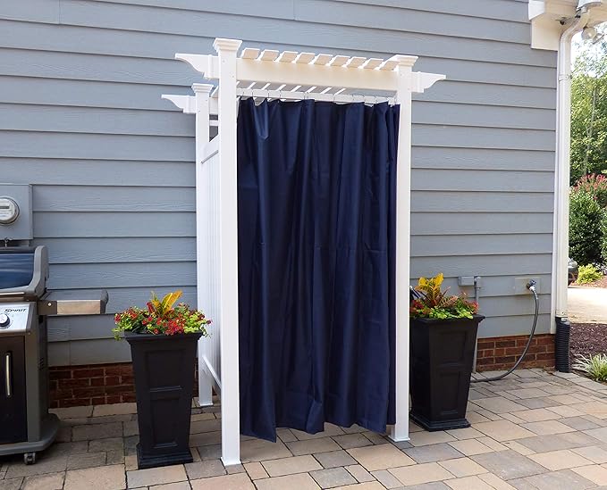 7.4ft H x 5.1ft W x 3.9ft L Zippity Oceanside Outside Shower Enclosure Kit - Image 6
