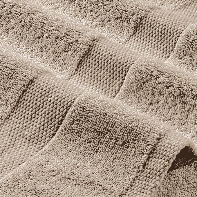 White Classic Taupe Washcloths Set - Image 8