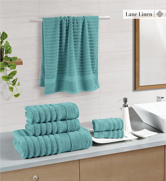 LANE LINEN Large Bath Towels Set - Image 2