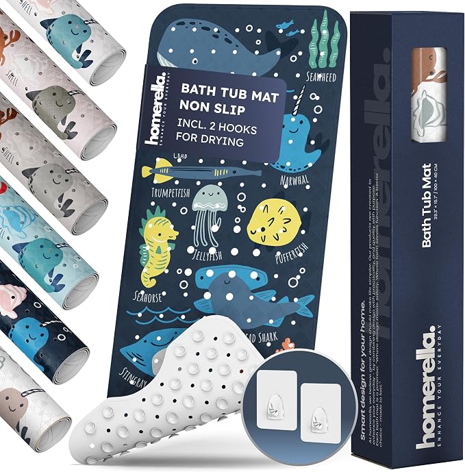 Bath Tub Mat Non Slip Anti Mold by Homerella