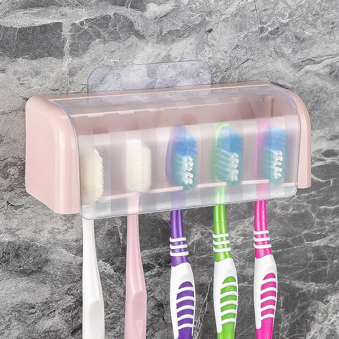 5 Slots Wall Mount Toothbrush Holder by LUEXBOX