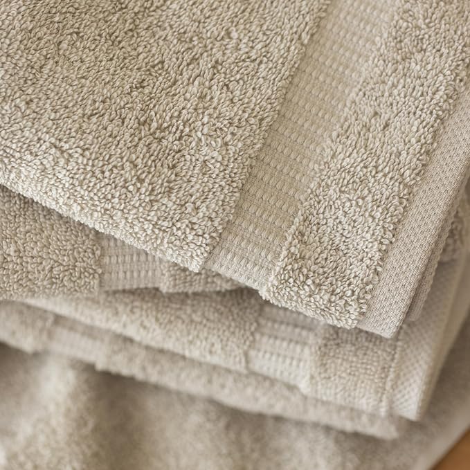 SALBAKOS 100% Turkish Cotton Washcloth Set of 12 13x13 inch | Heirloom Quality - Image 3