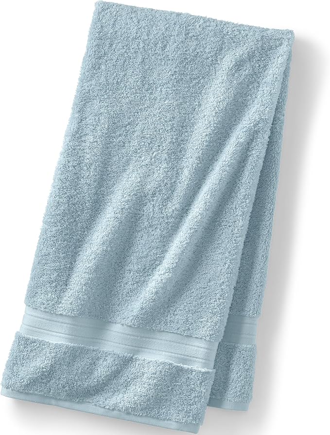 Lands' End Supima Towel Dusty Blue Bath- Bath Sheet by LandsEnd