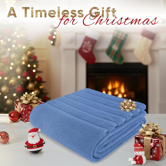 American Soft Linen 35x70 Jumbo Large Bath Towels, 600 GSM 100% Cotton Turkish - Image 2
