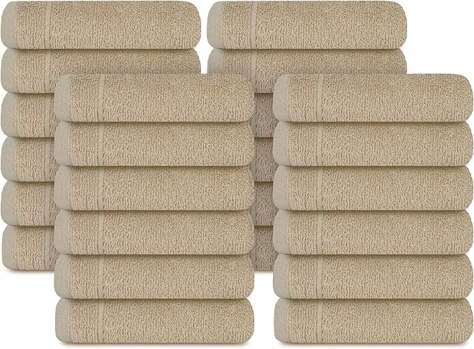 Tens Towels Pack of 24 Washcloths, 12 x 12 Inches, Lighter Weight, Quick to Dry - Image 8
