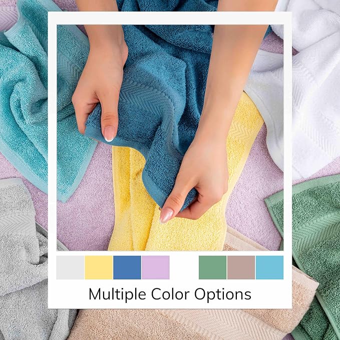 TEXTILOM 6 Pcs Bath Towel Set – Hotel and Spa Quality & Soft & Absorbent & - Image 6