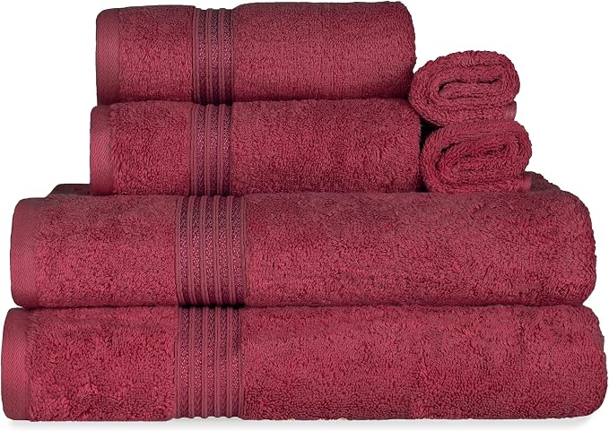 Superior Egyptian Cotton 6-Piece Towel Set, Bathroom Essentials, Towels - Image 4