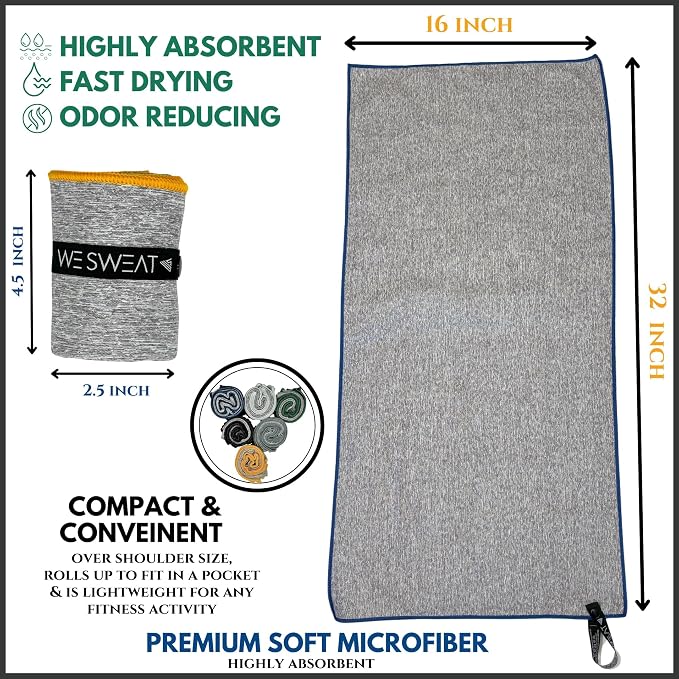 We Sweat’s Microfiber Gym Towels, Sweat Towels - Image 4