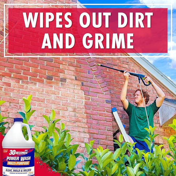 30 SECONDS Pressure Washer Concentrated Cleaner – Power Cleans Stains from Algae - Image 7