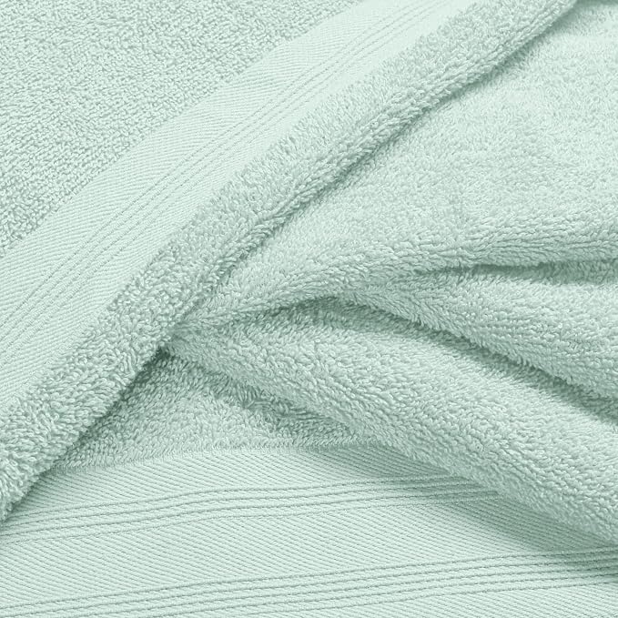 Cotton 2 Pack Oversized Bath Towel Set 28x55 inches, Large Bath Towels - Image 2