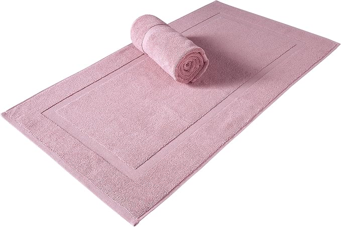 SALBAKOS 100% Turkish Cotton Bath Mat Set 2-Piece by SALBAKOS