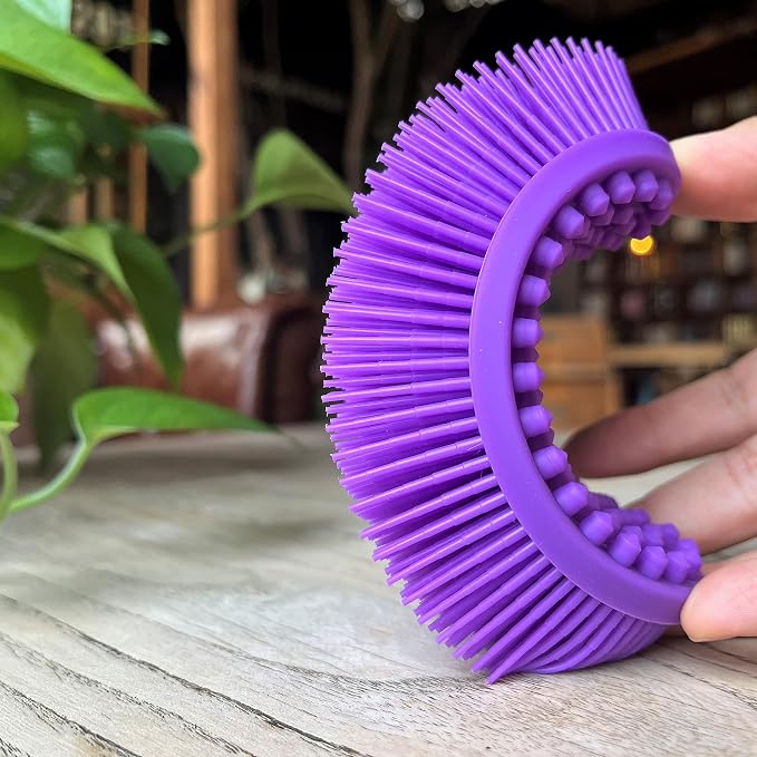 Premium Sensory Brush for Kids or Autism, Soft Silicone Body Scrubber, 2 in 1 - Image 4