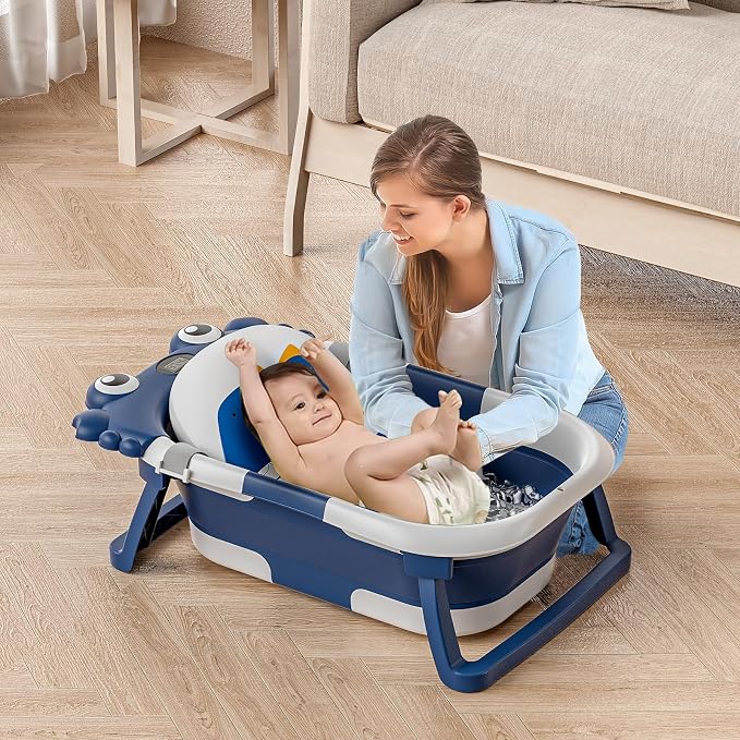Collapsible Baby Bathtub for Newborns to Toddler - Image 5