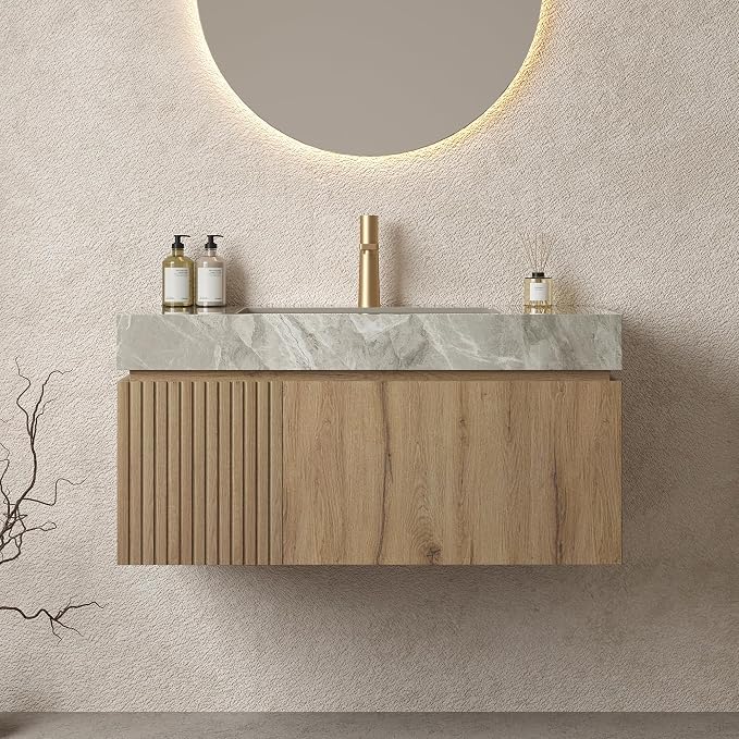Ambrovina 36" Floating Bathroom Vanity by Unknown