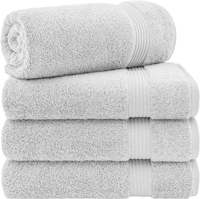Cotton Paradise 4 Piece Turkish Bath Towels by UNITEDHOMETEXTILE