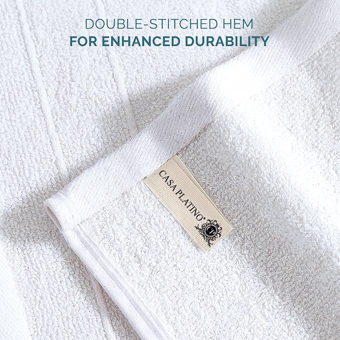 Casa Platino 100% Cotton Washcloths 6 Pack - Image 6