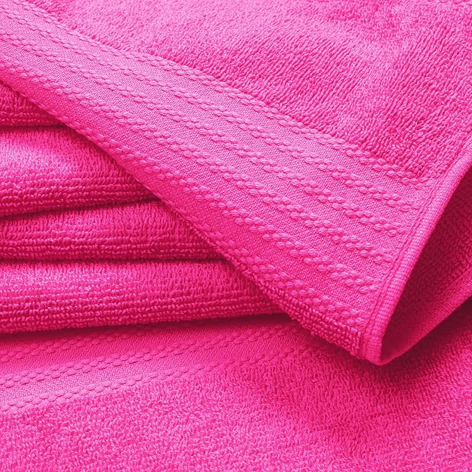 GLAMBURG Ultra Soft 6-Piece Hand Towel Set 16x28-100% Ringspun Cotton - Image 2